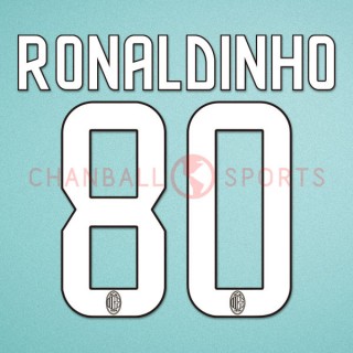 AC Milan 2006-2007 Ronaldo #99 Awaykit Nameset Printing