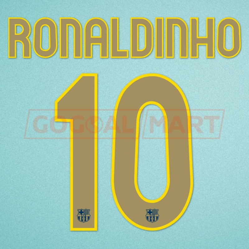 Barcelona Final Paris 2006 Shirt #10 RONALDINHO Champions League (Replica)  M – Kitroom Football