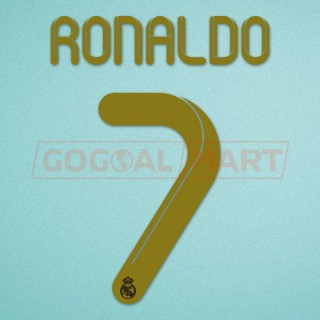 Manchester United 2006-2007 C.Ronaldo #7 Champions League Awaykit Nameset  Printing