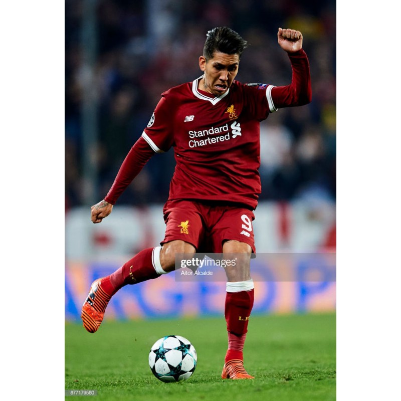 Liverpool FC #9 Firmino 2017/2018 Home Soccer Jersey (S)